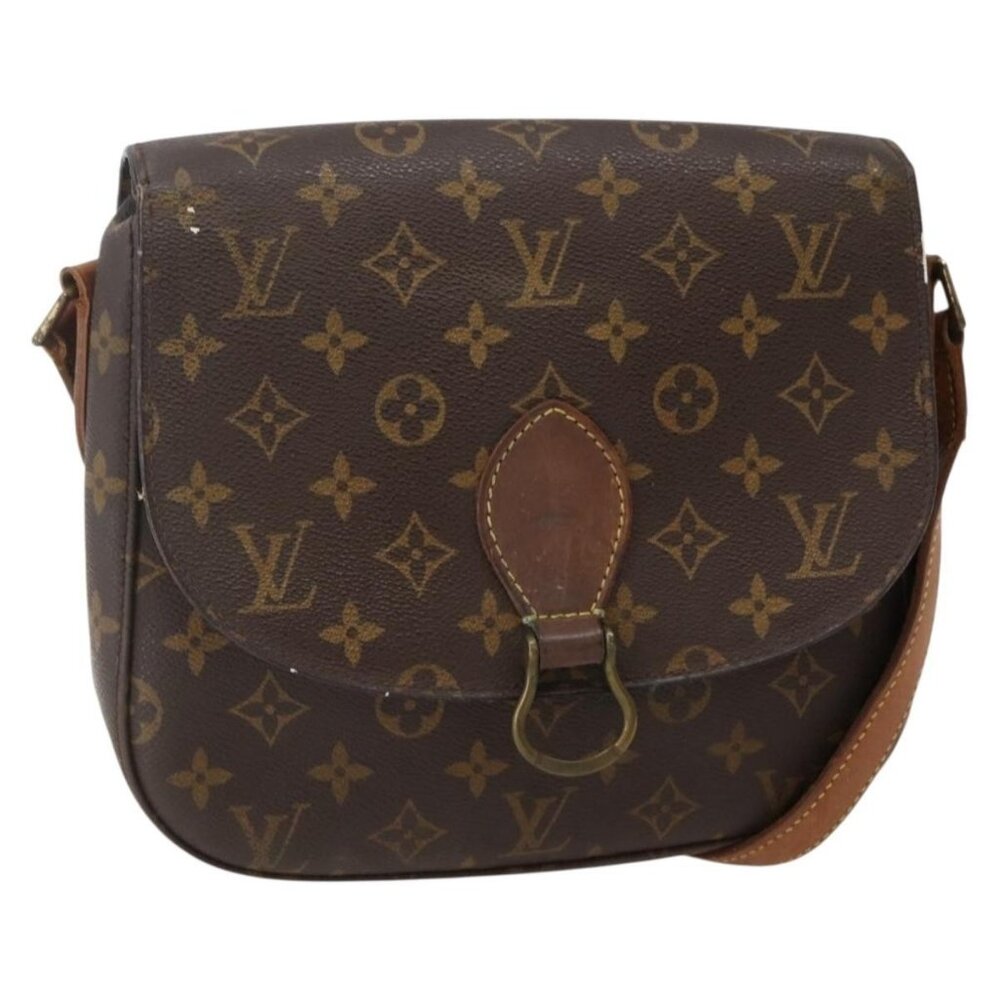 Authentic LOUIS VUITTON Monogram Saint Cloud GM Shoulder Bag M51242 LV